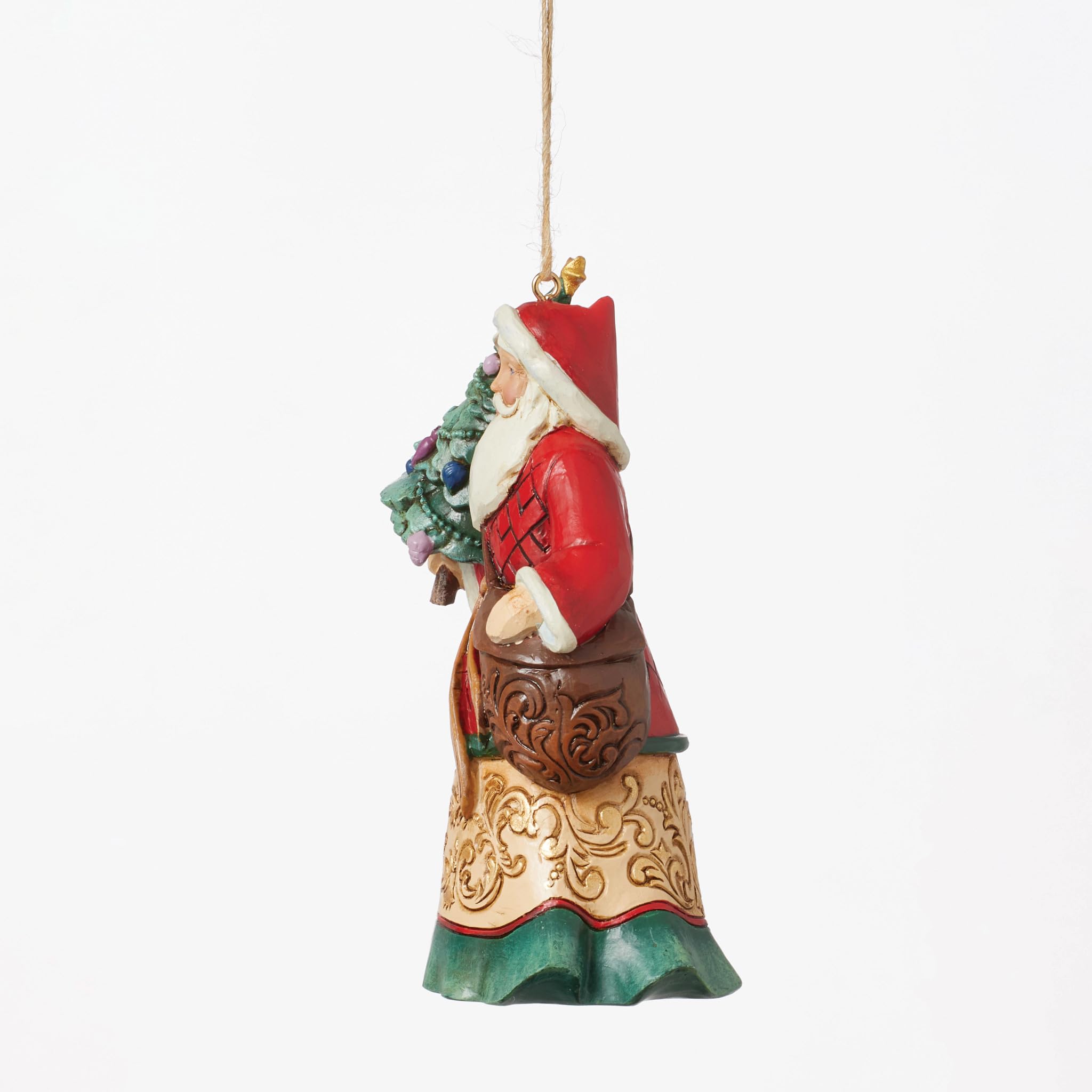 ジムショア　エネスコ　サンタ　クリスマス　オーナメント　JIMShore 2体 Amazon.co.jp: Enesco Jim Shore サンタ ツリーとおもちゃ袋付き